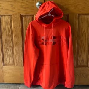 Men’s red UA dry fit hoodie